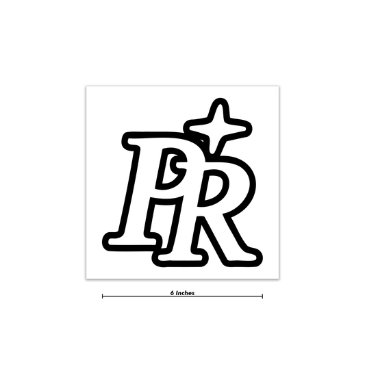 "PR" Decal 6 Inch