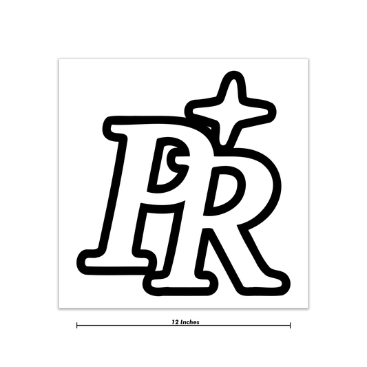"PR" Decal 12 Inch