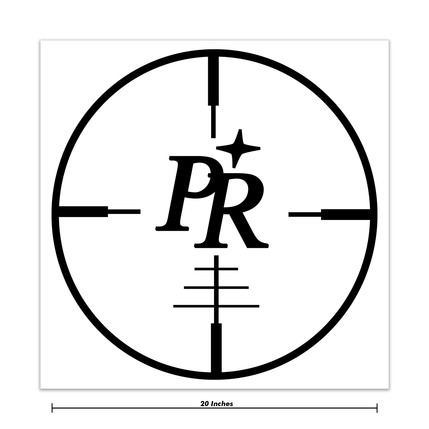 CrossHair Decal 20 Inch