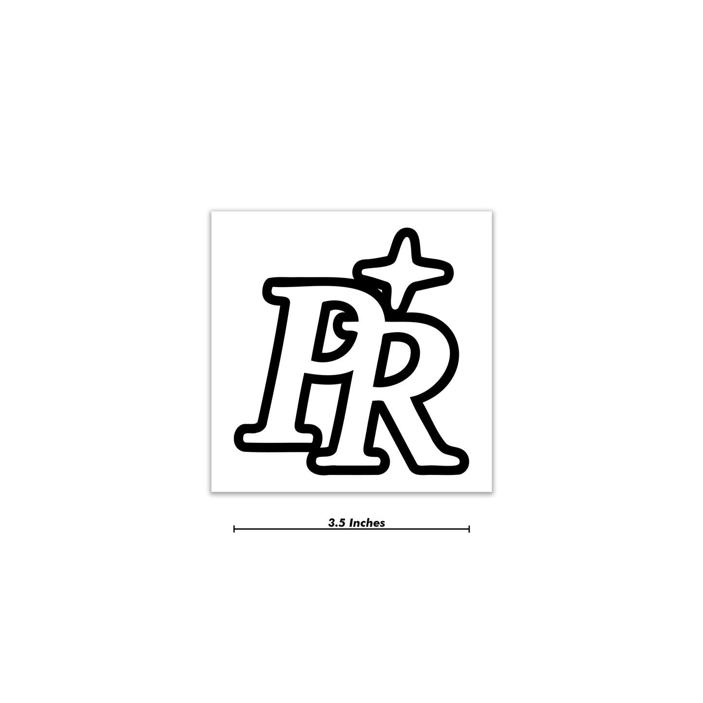"PR" Decal 3.5 Inch