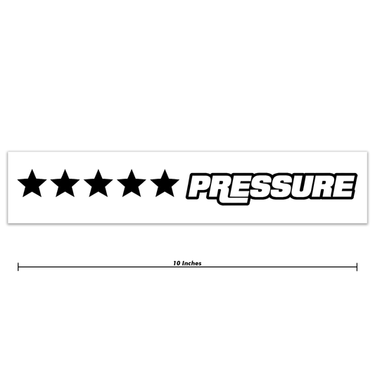 Pressure Racing 5 Star Decal 10 Inch