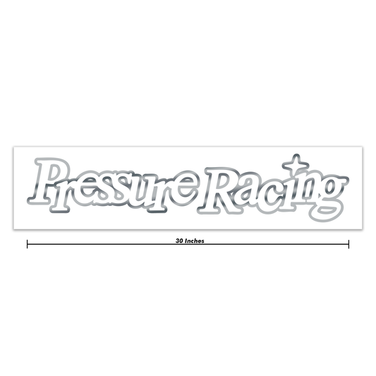 Chrome Pressure Racing Banner 30 Inch
