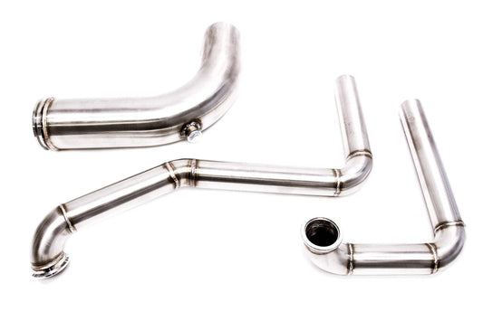 PLM K-Series Hood Exit Up-Pipe & Dump Tube for Top Mount Turbo Manifold