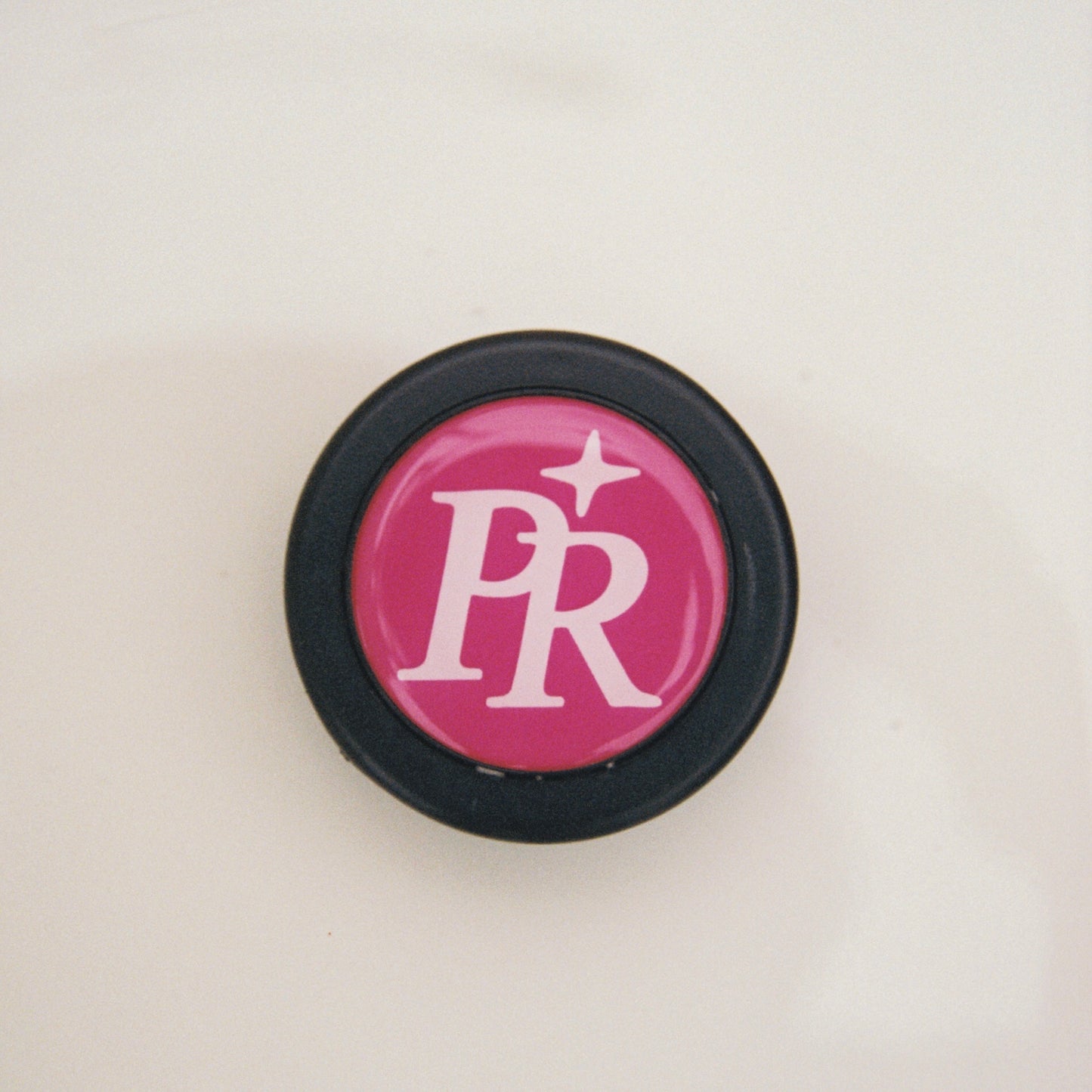 "PR" Pink Steering Wheel Horn Button
