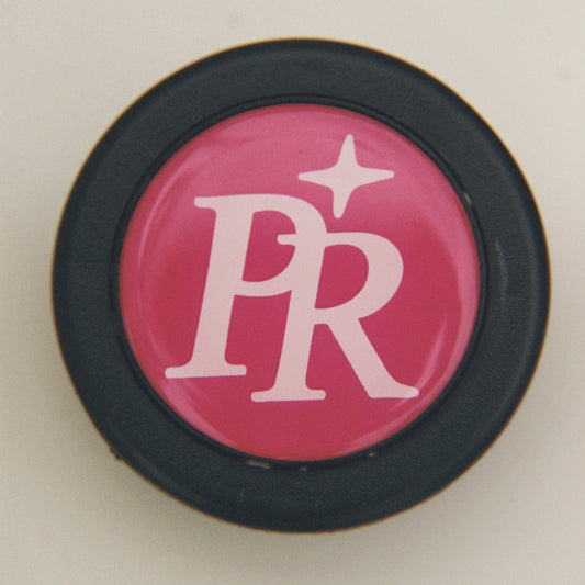 "PR" Pink Steering Wheel Horn Button