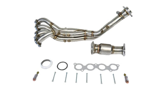PLM Power Driven K-Series K24 K20 RSX Header with Bolt-On Catalytic Converter