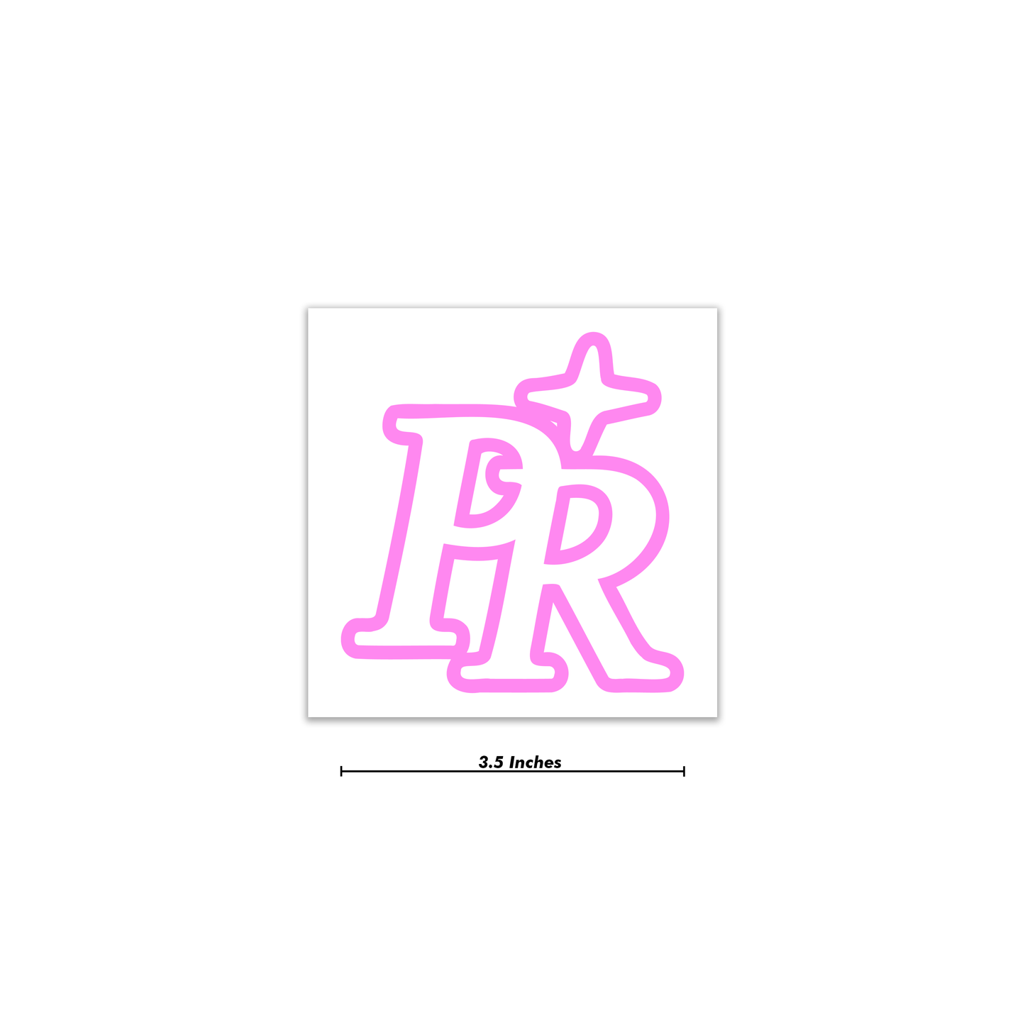 "PR" Decal 3.5 Inch