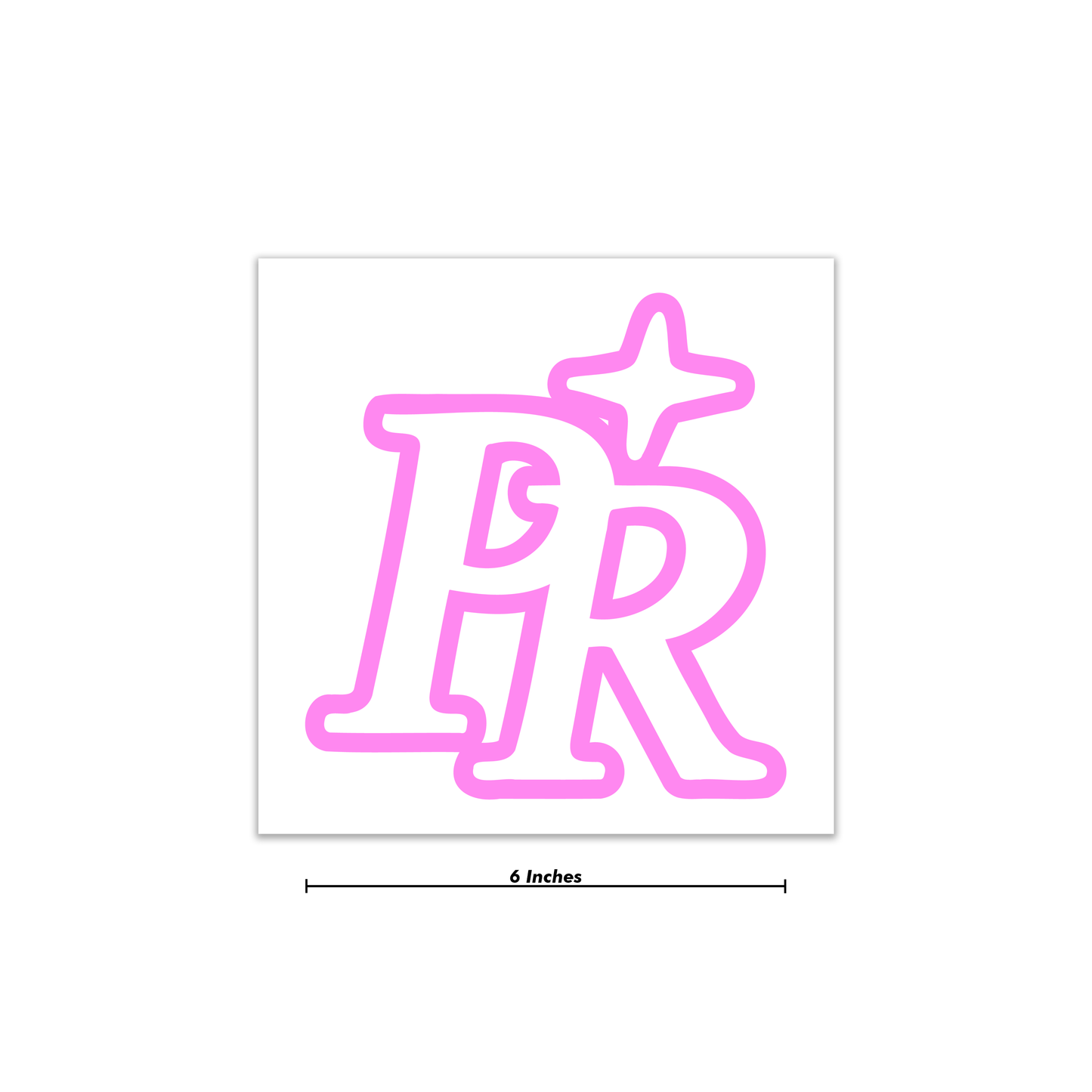 "PR" Decal 6 Inch