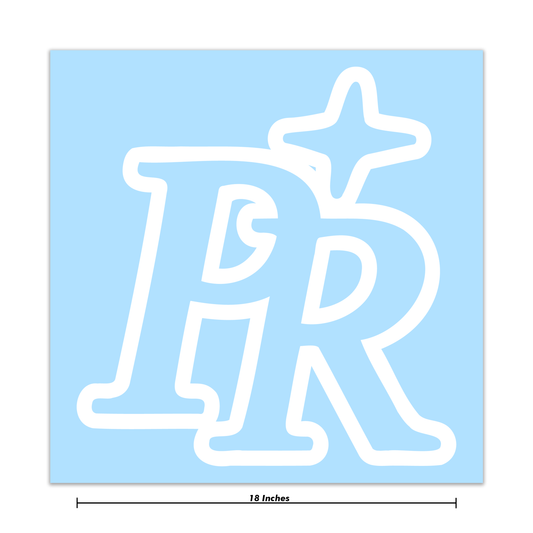 "PR" Decal 18 Inch