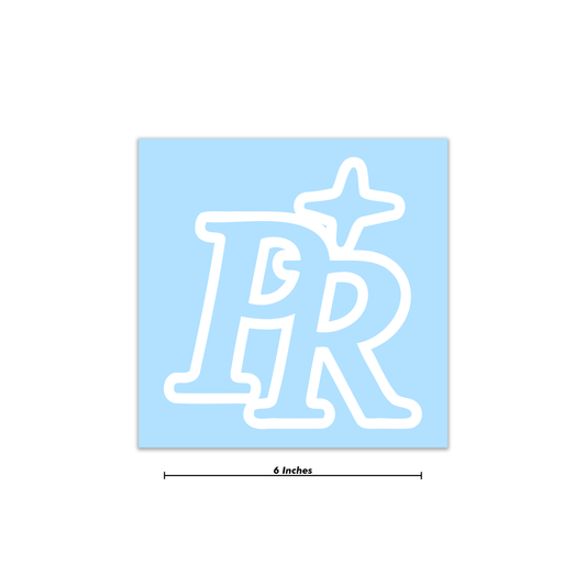 "PR" Decal 6 Inch