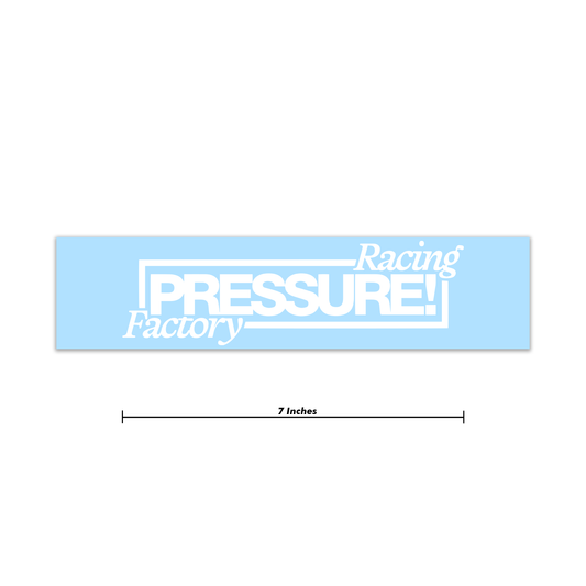 Pressure Racing Factory Decal 7 Inch