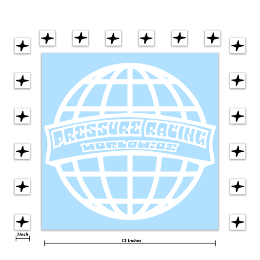 Pressure Racing World Wide Decal 12 Inch