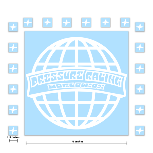 Pressure Racing World Wide Decal 18 Inch