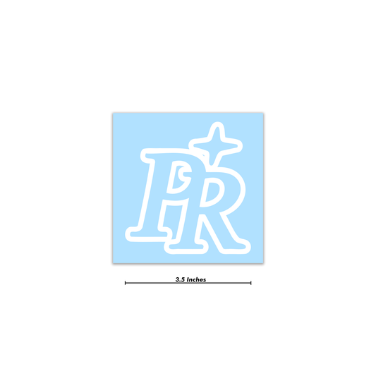 "PR" Decal 3.5 Inch