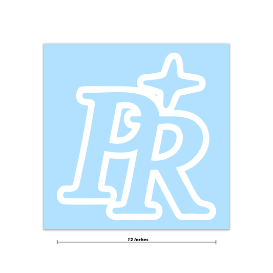 "PR" Decal 12 Inch