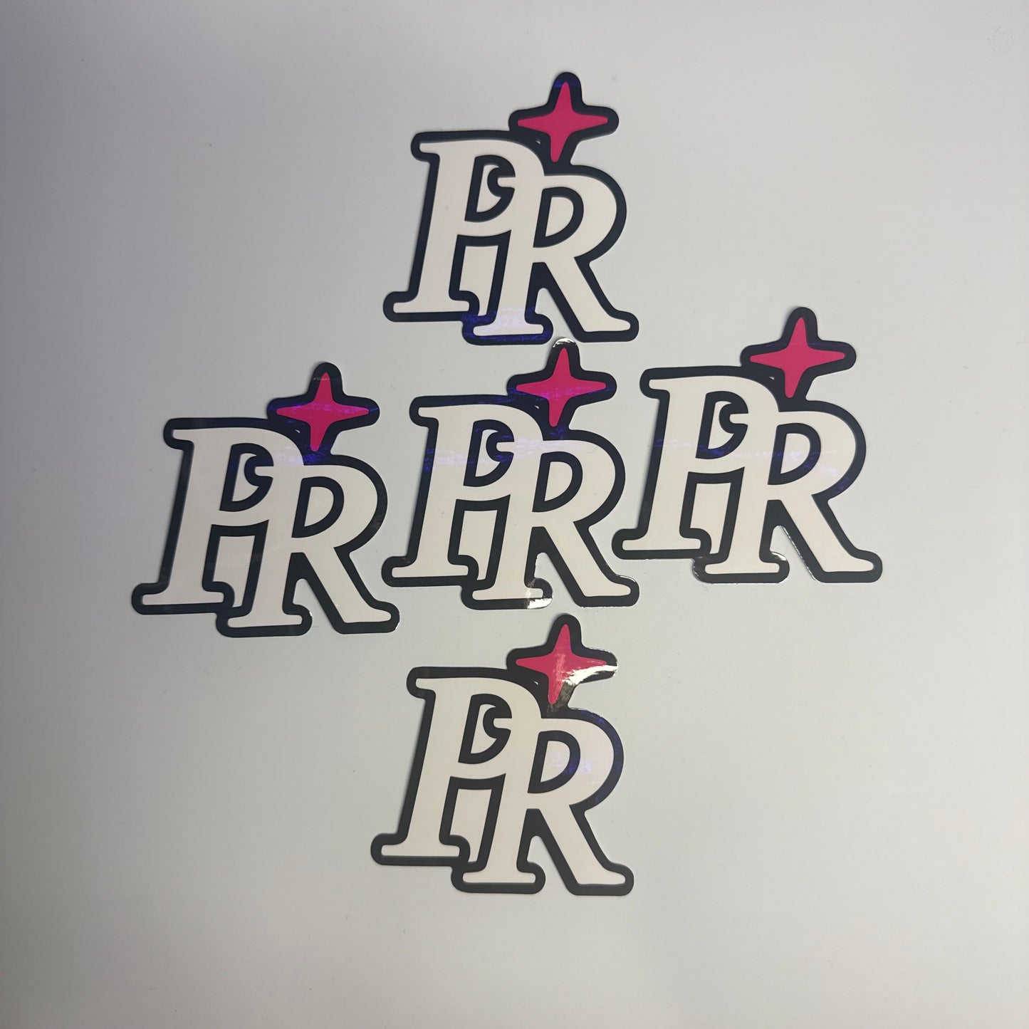 "PR" Die Cut Sticker