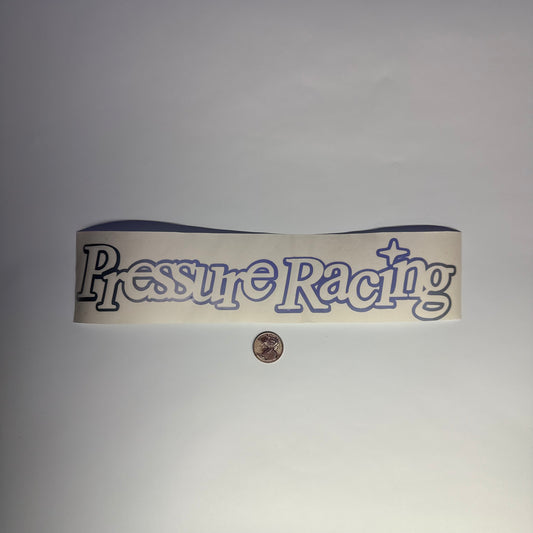 Chrome Pressure Racing Banner 12 Inch