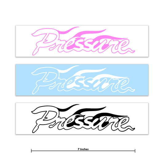 Pressure Racing Flame Decal 7 Inch