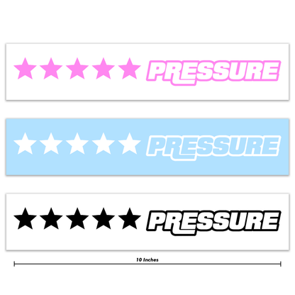 Pressure Racing 5 Star Decal 10 Inch