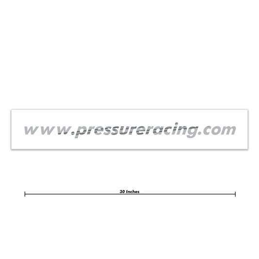 Chrome www.pressureracing.com URL Banner 30 Inch