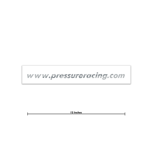 Chrome www.pressureracing.com URL Banner 12 Inch
