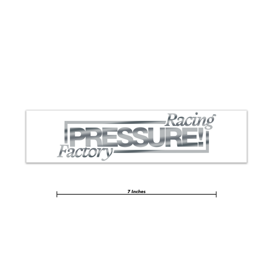 Chrome Pressure Racing Factory Decal 7 Inch