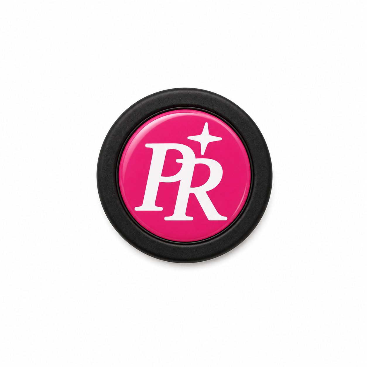 "PR" Pink Steering Wheel Horn Button
