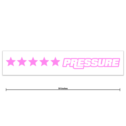 Pressure Racing 5 Star Decal 10 Inch