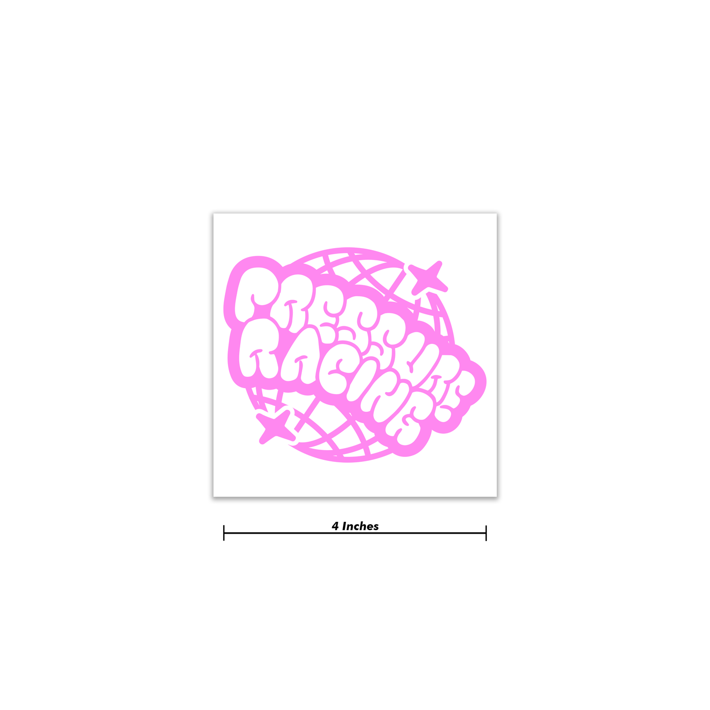 Pressure Worldwide Bubble Decal