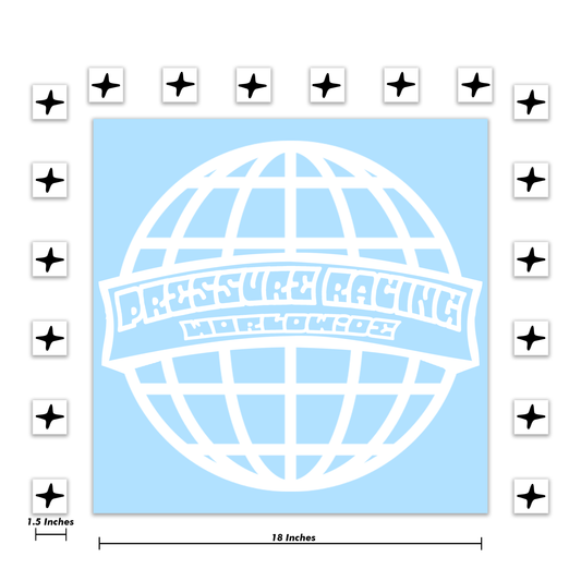 Pressure Racing World Wide Decal 18 Inch