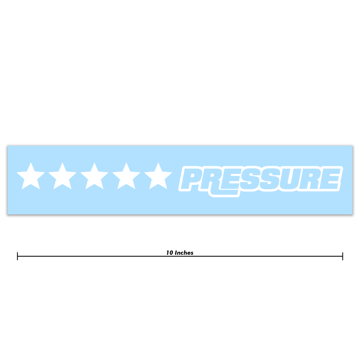 Pressure Racing Star Pressure Racing 5 Star Decal 10 Inch – Pressure Racing LLC