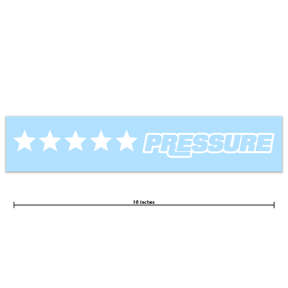 Pressure Racing 5 Star Decal 10 Inch