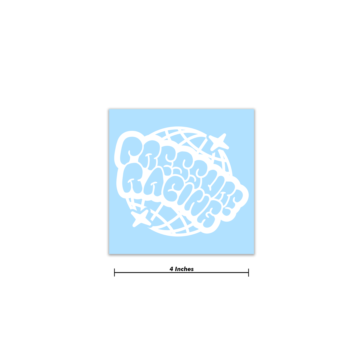 Pressure Worldwide Bubble Decal