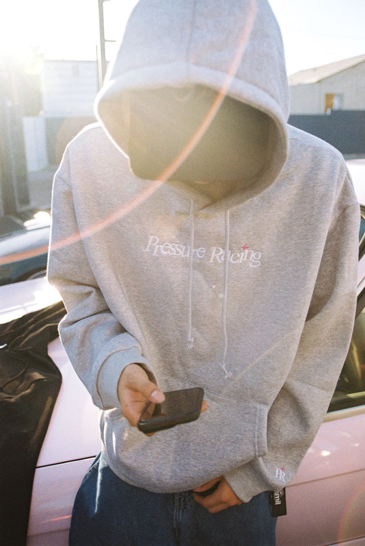 Pressure Racing OG Hoodie (Grey/Pink)